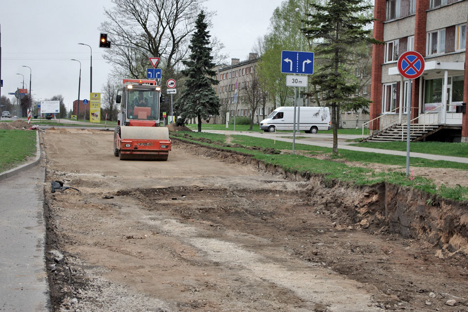 ATBRĪVOŠANAS ALEJĀ DARBOJAS CETURTĀ BŪVDARBU SHĒMA