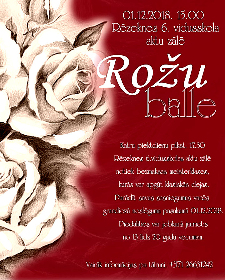 GATAVOJAMIES “ROŽU BALLEI”