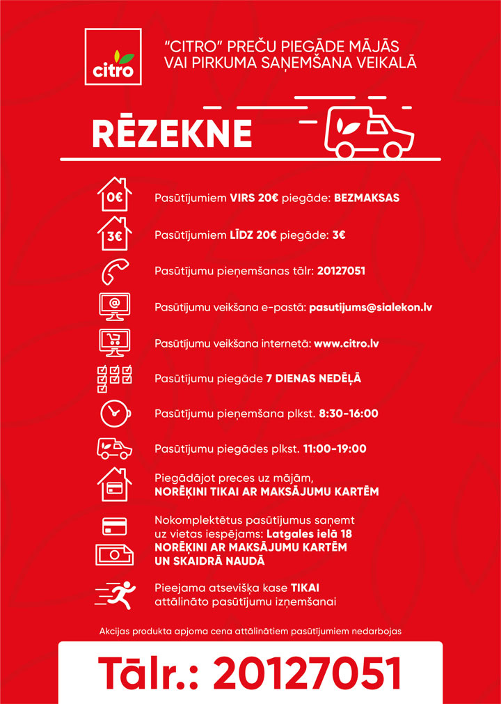 “CITRO” ATKLĀJ E-VEIKALU RĒZEKNĒ UN VENTSPILĪ