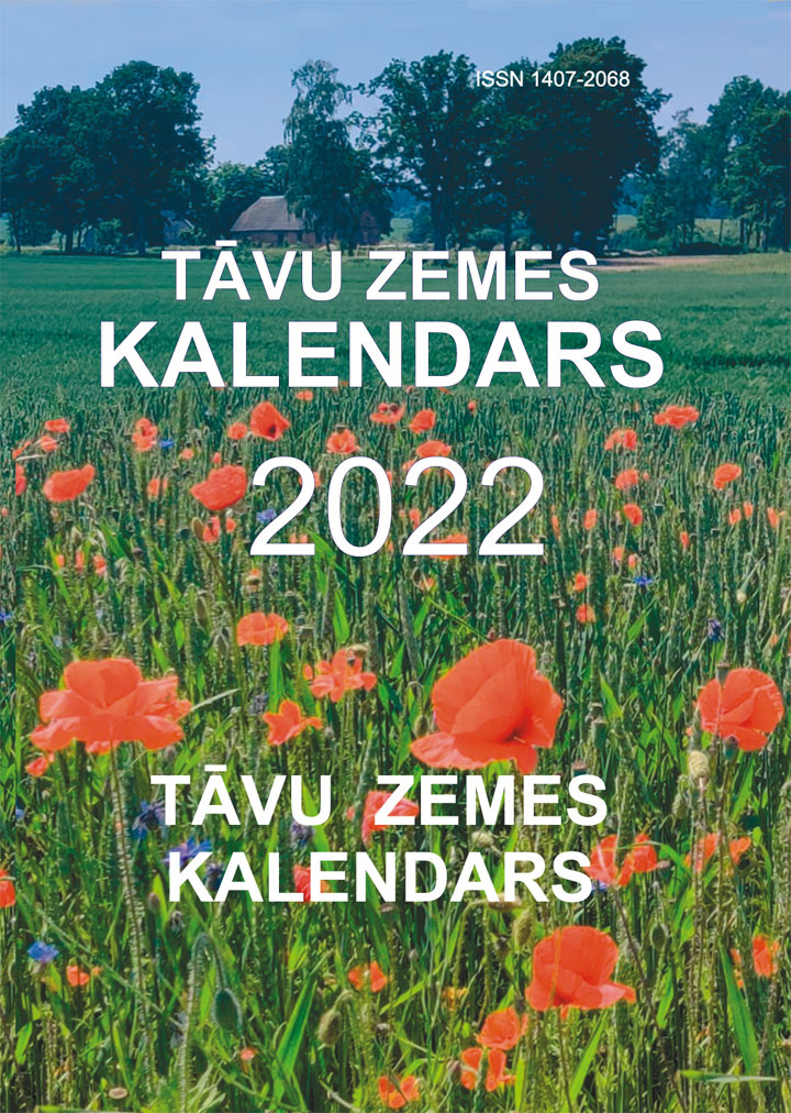 TĀVU ZEMES KALENDARS – 2022