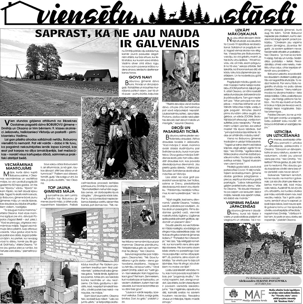 SAPRAST, KA NE JAU NAUDA IR GALVENAIS