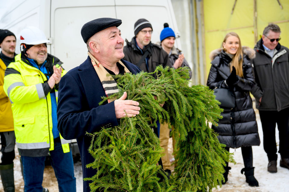 Ražošanas uzņēmumam – spāru svētki