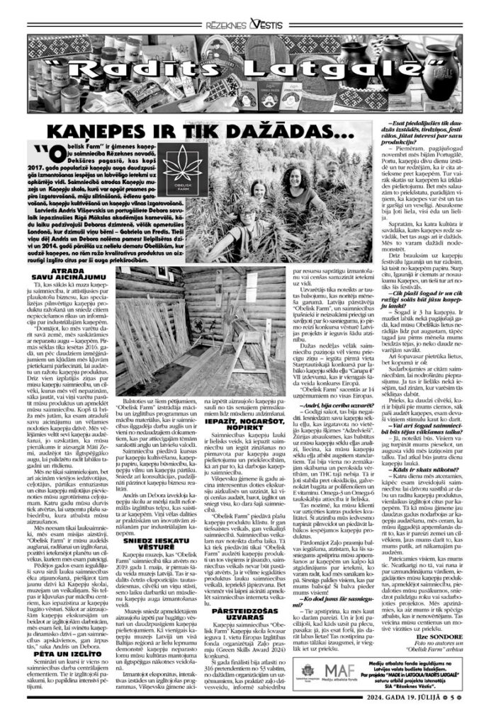 KAŅEPES IR TIK DAŽĀDAS…
