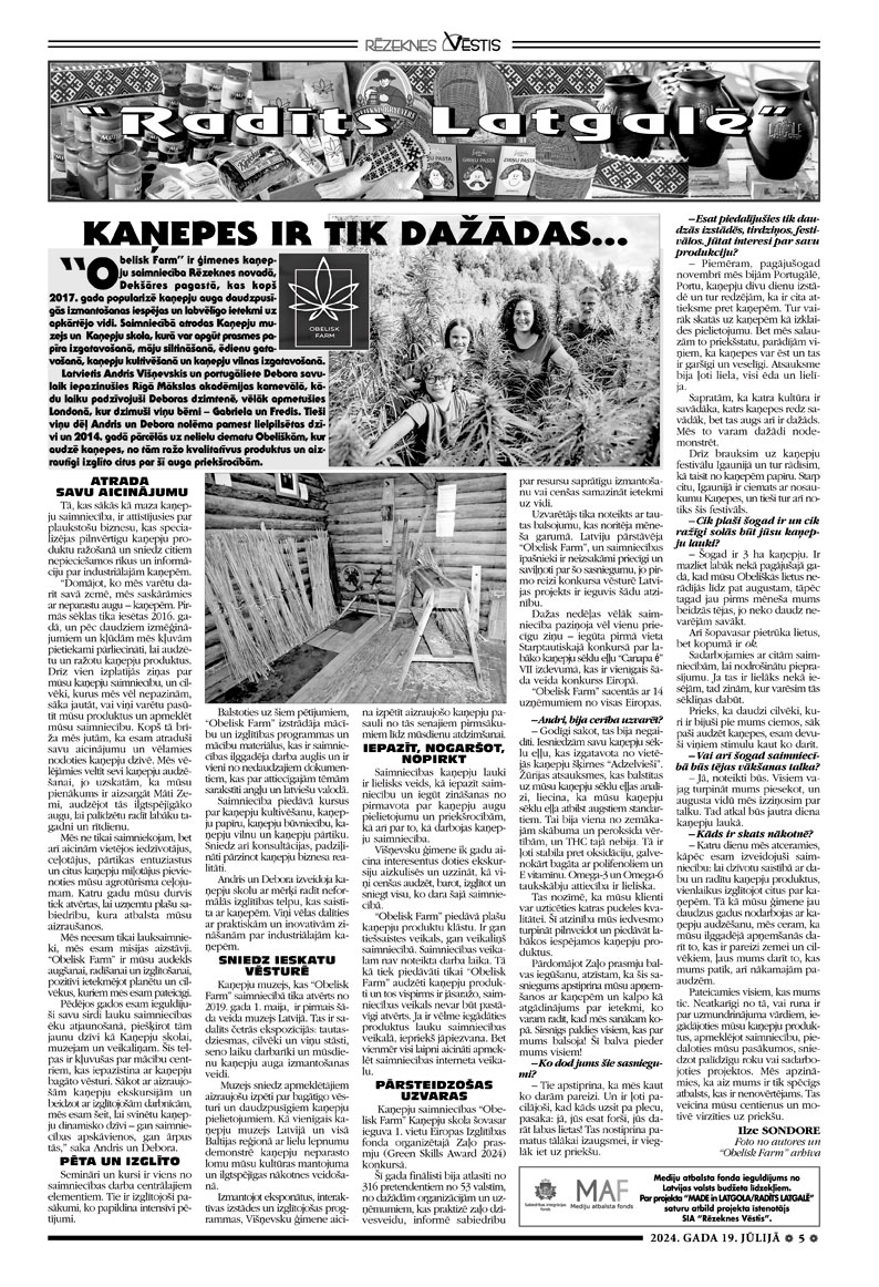 KAŅEPES IR TIK DAŽĀDAS…