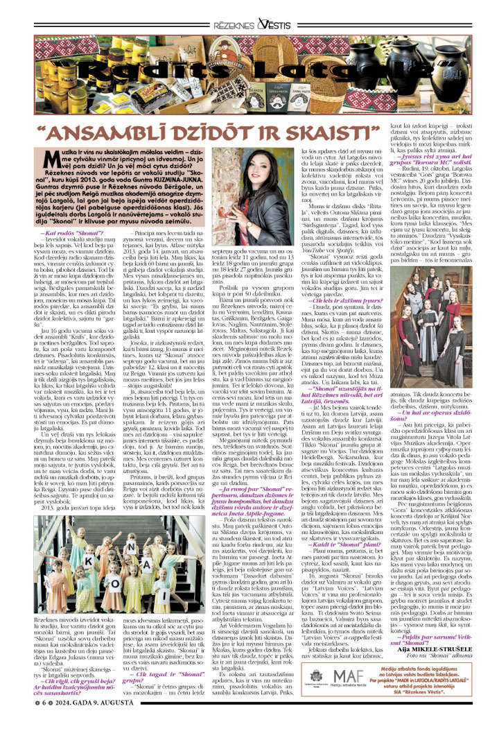 “ansamblī dzīdōt ir skaisti”