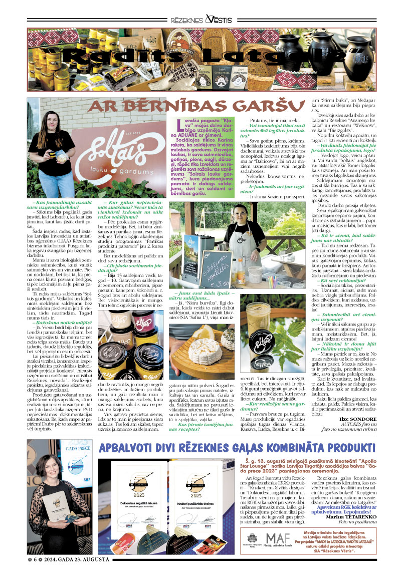 ar bērnības garšu