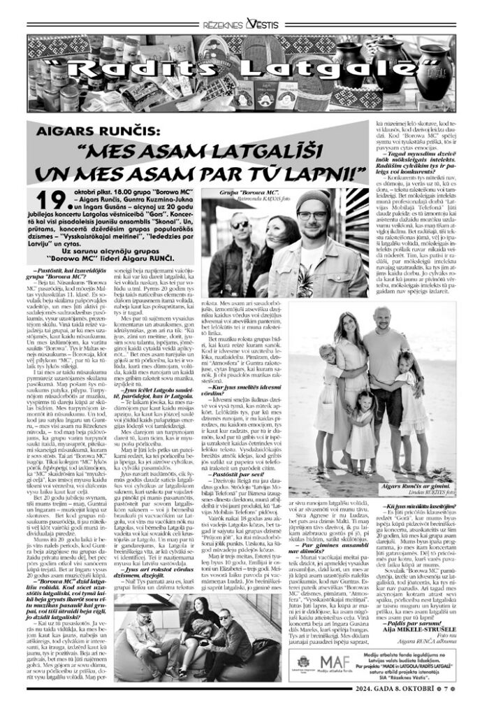 Aigars Runčis: “Mes asam latgalīši un mes asam par tū lapni!”
