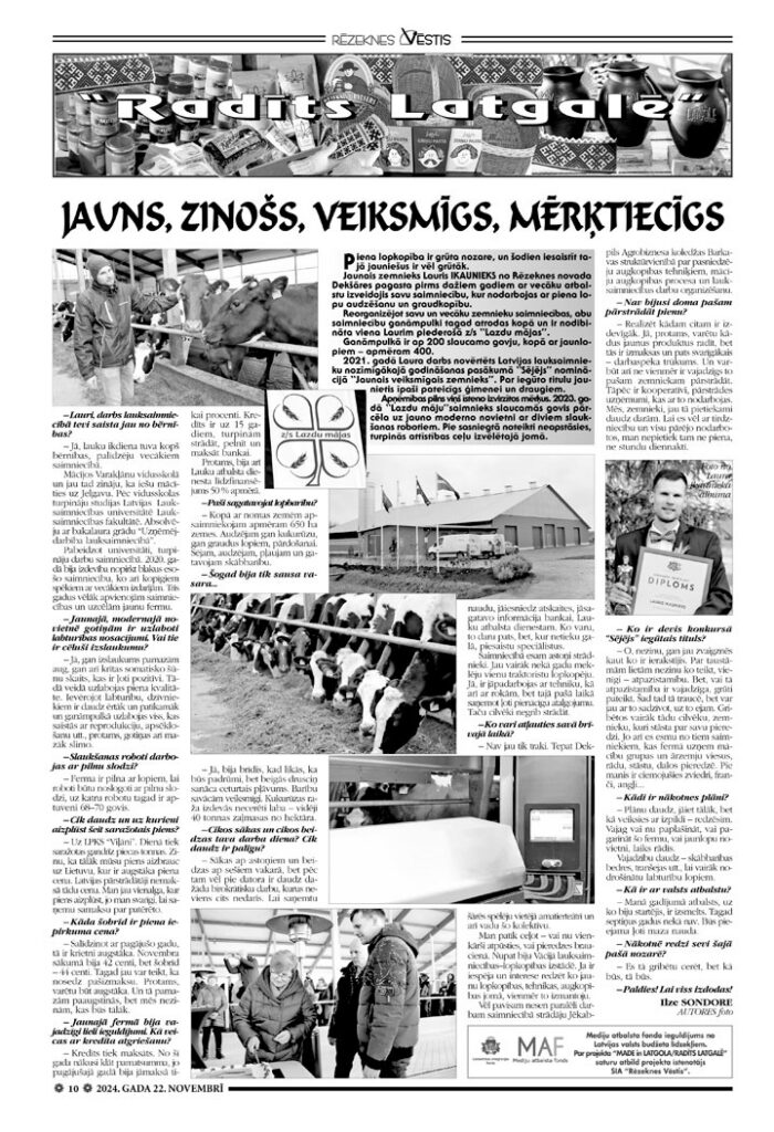 jauns, zinošs, veiksmīgs, mērķtiecīgs