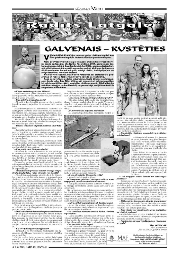 galvenais – kustēties