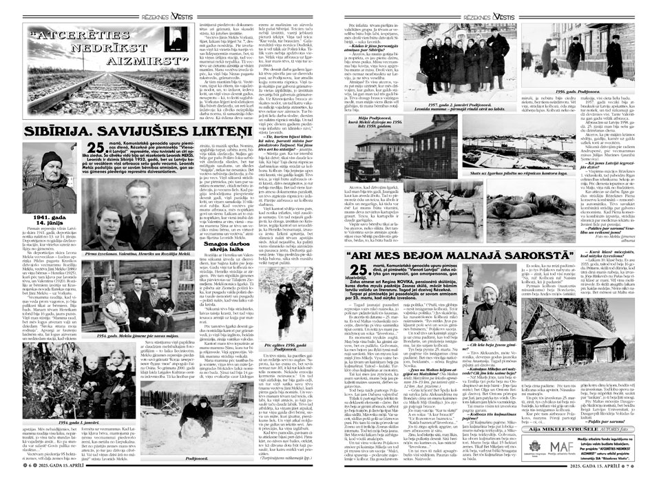 Sibīrija. Savijušies likteņi