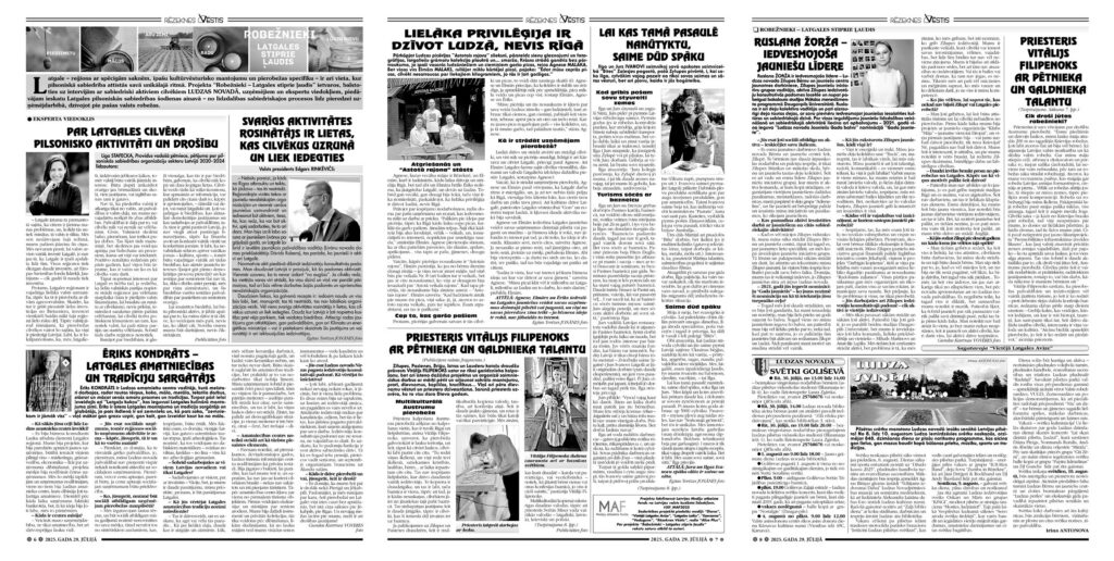 PAR LATGALES CILVĒKA PILSONISKO AKTIVITĀTI UN DROŠĪBU