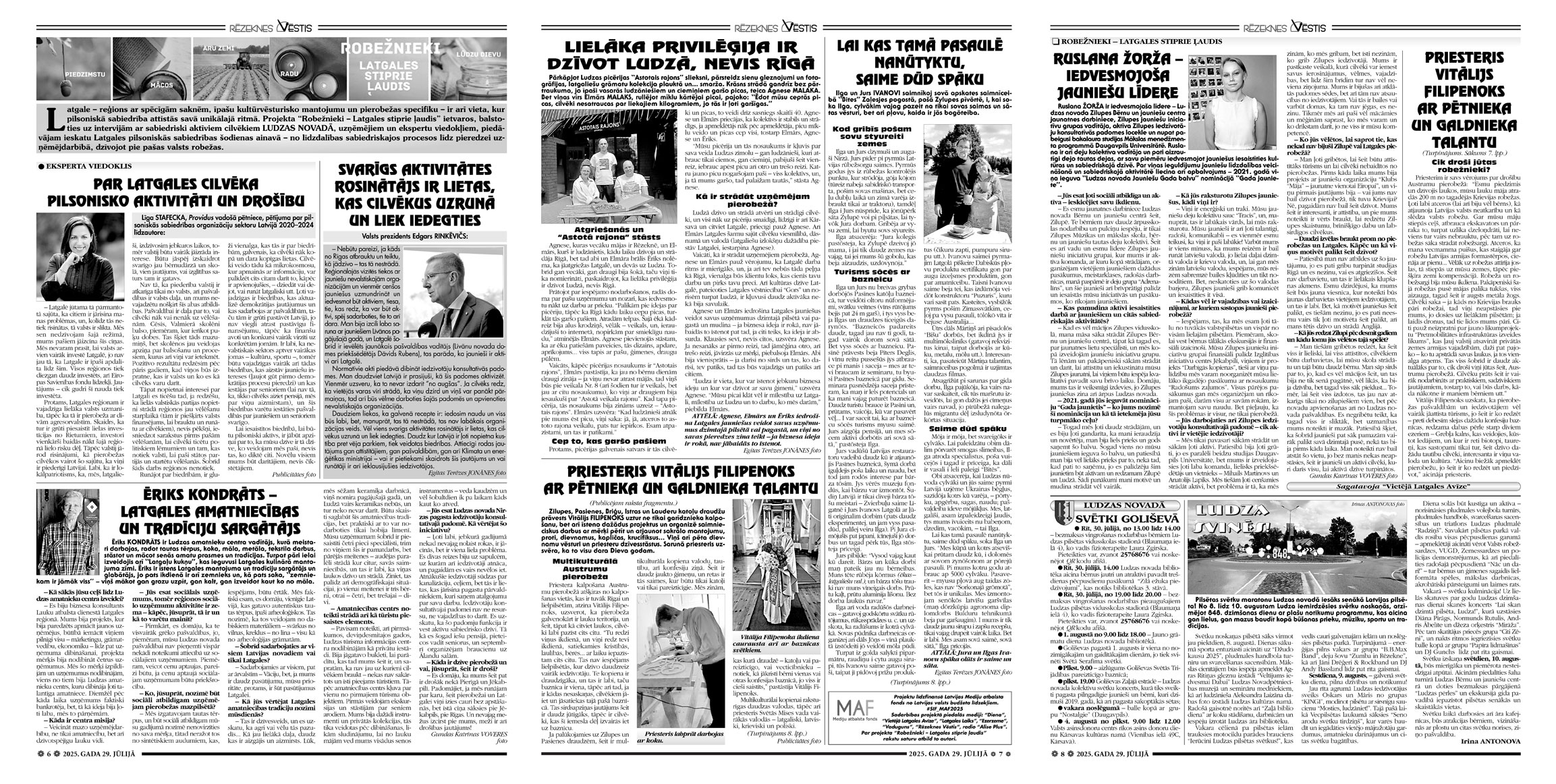 PAR LATGALES CILVĒKA PILSONISKO AKTIVITĀTI UN DROŠĪBU