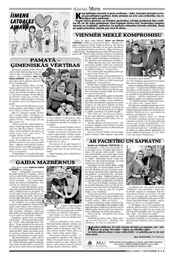 PRIECĀTIES VIENAM PAR OTRU IK DIENU