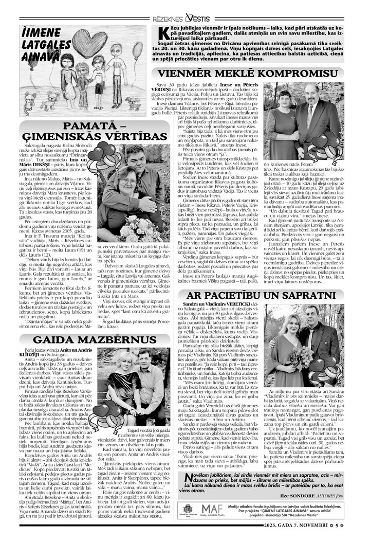 PRIECĀTIES VIENAM PAR OTRU IK DIENU
