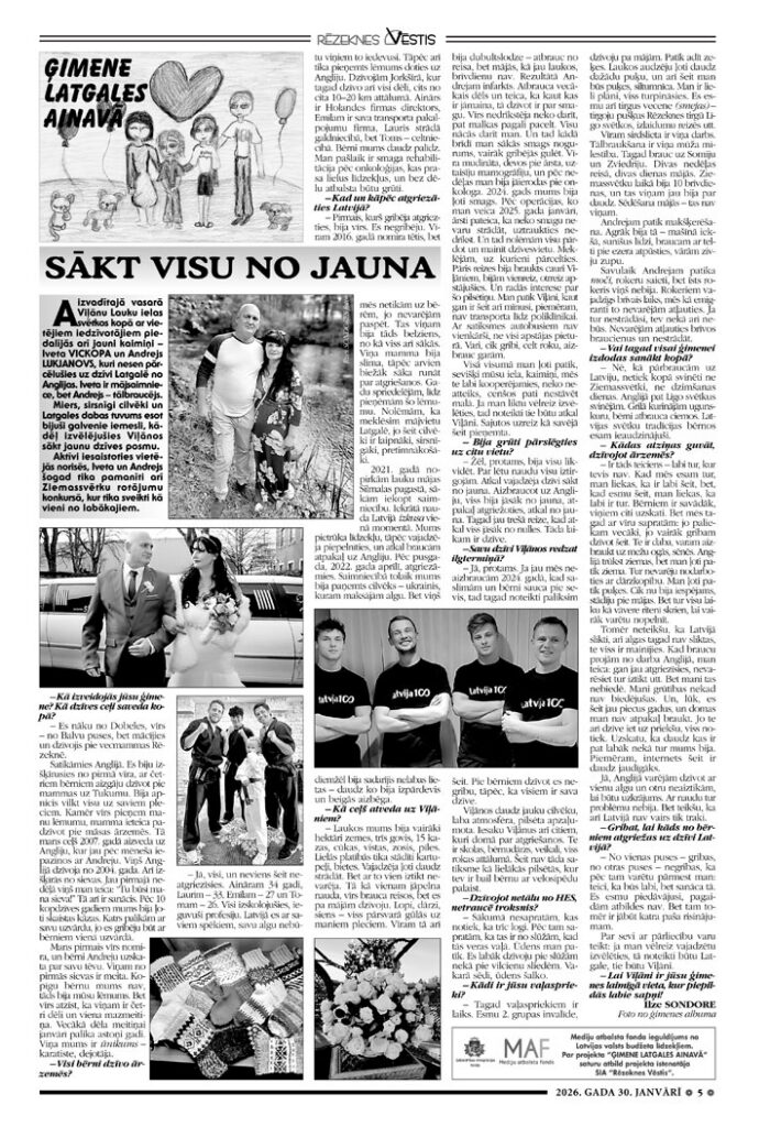 SĀKT VISU NO JAUNA