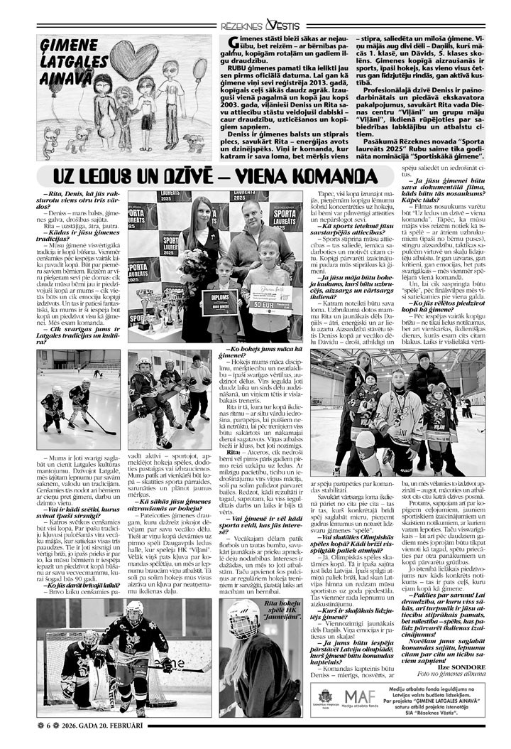 UZ LEDUS UN DZĪVĒ – VIENA KOMANDA