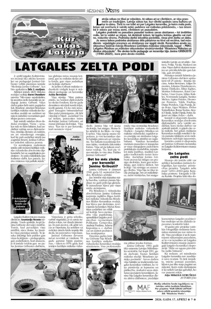 LATGALES ZELTA PODI