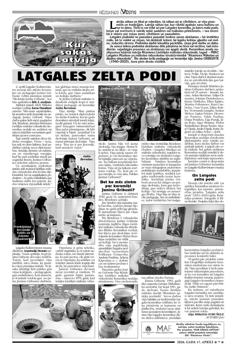 LATGALES ZELTA PODI
