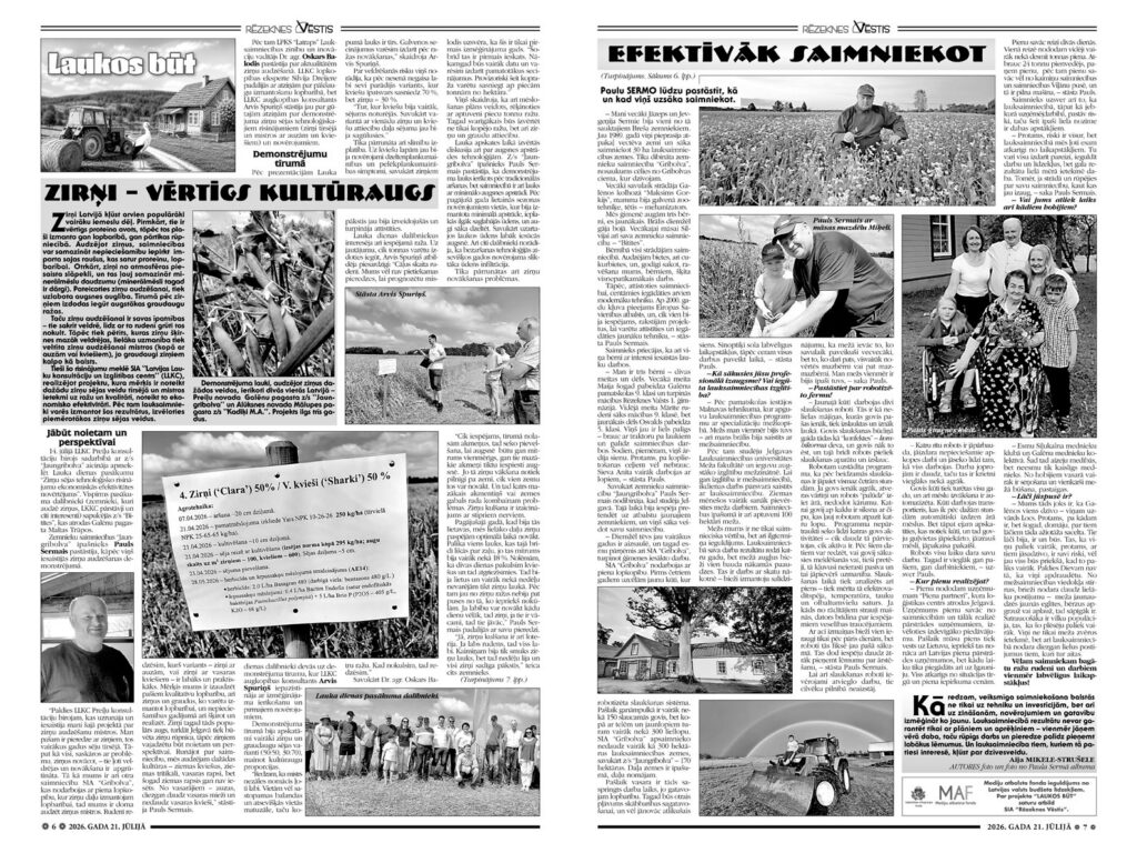 ZIRŅI – VĒRTĪGS KULTŪRAUGS