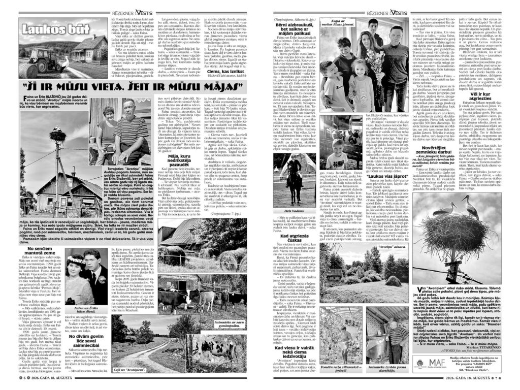 “ŠĪ IR MŪSU VIETA. ŠEIT IR MŪSU MĀJAS”